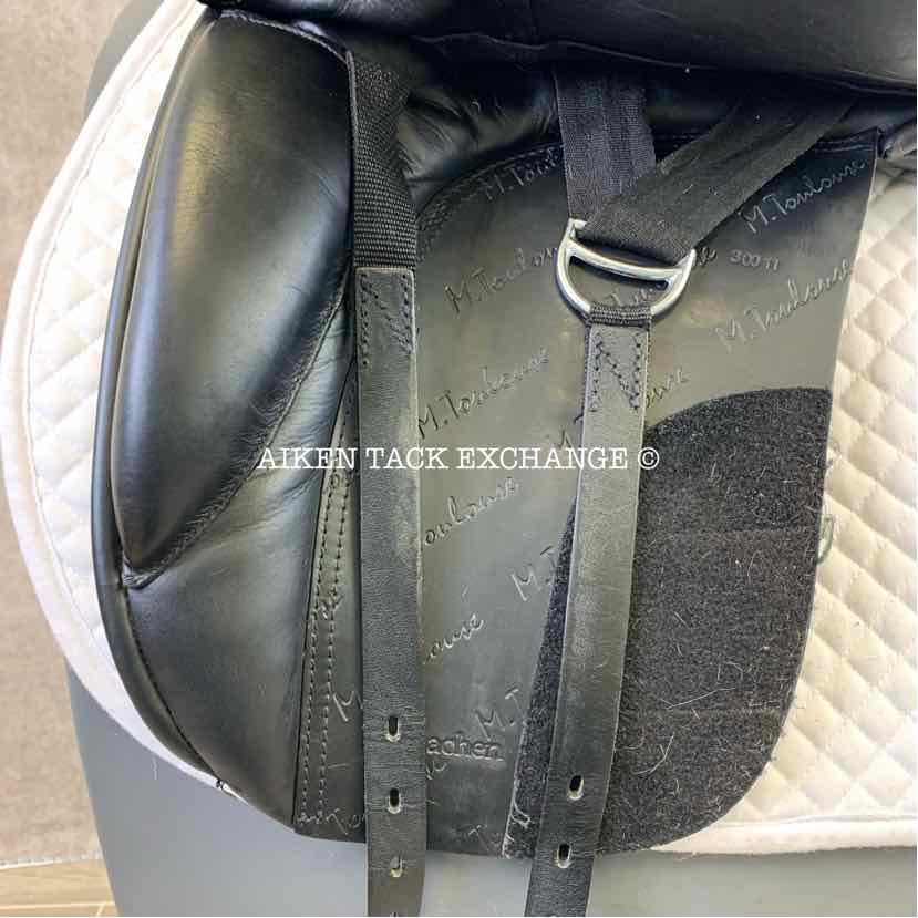 **SOLD** 2010 Marcel Toulouse As Aachen Dressage Saddle, 17.5" Seat, Medium Wide Tree, Wool Flocked Panels