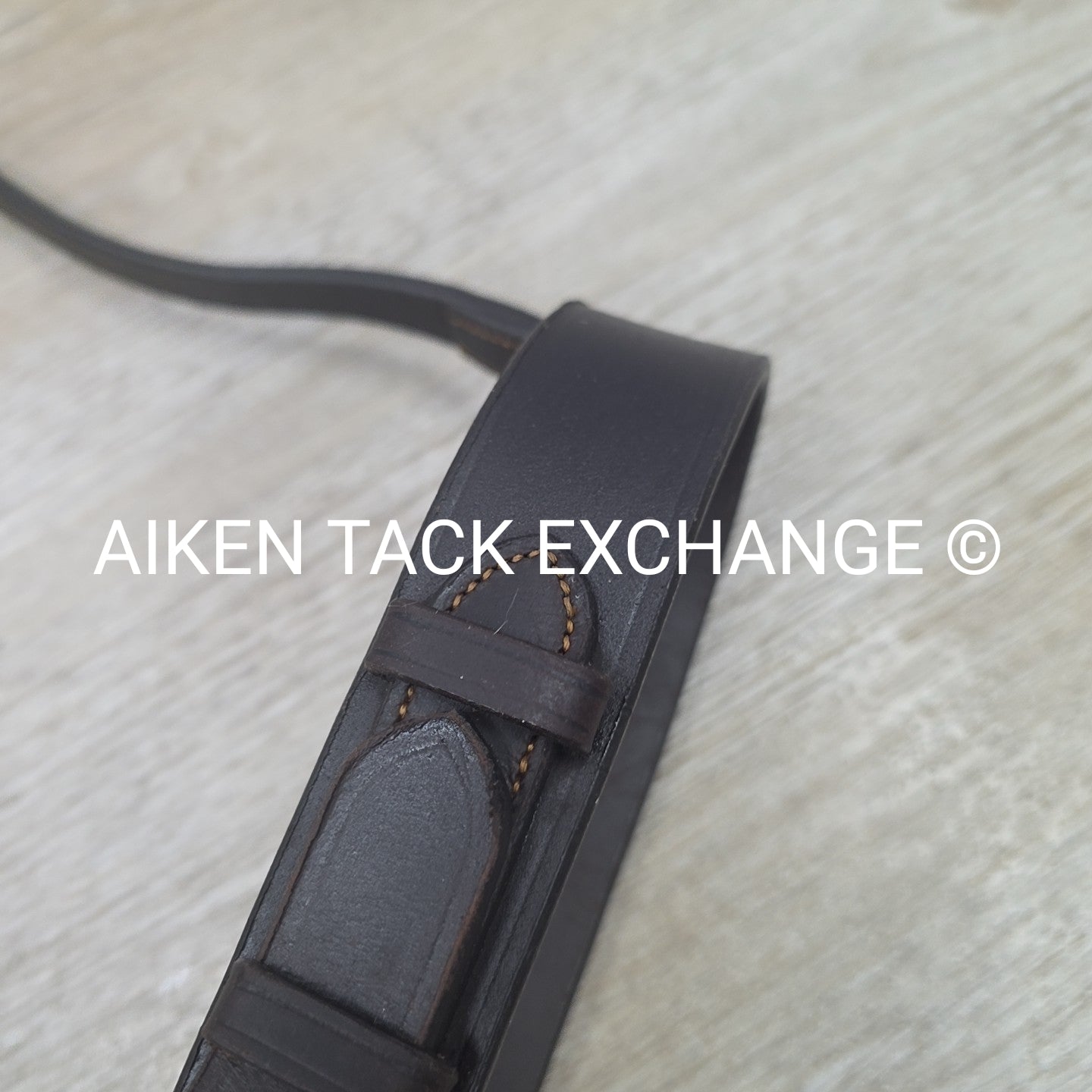 Bobby's English Tack Flat Hunt Noseband, Brown, Size Full
