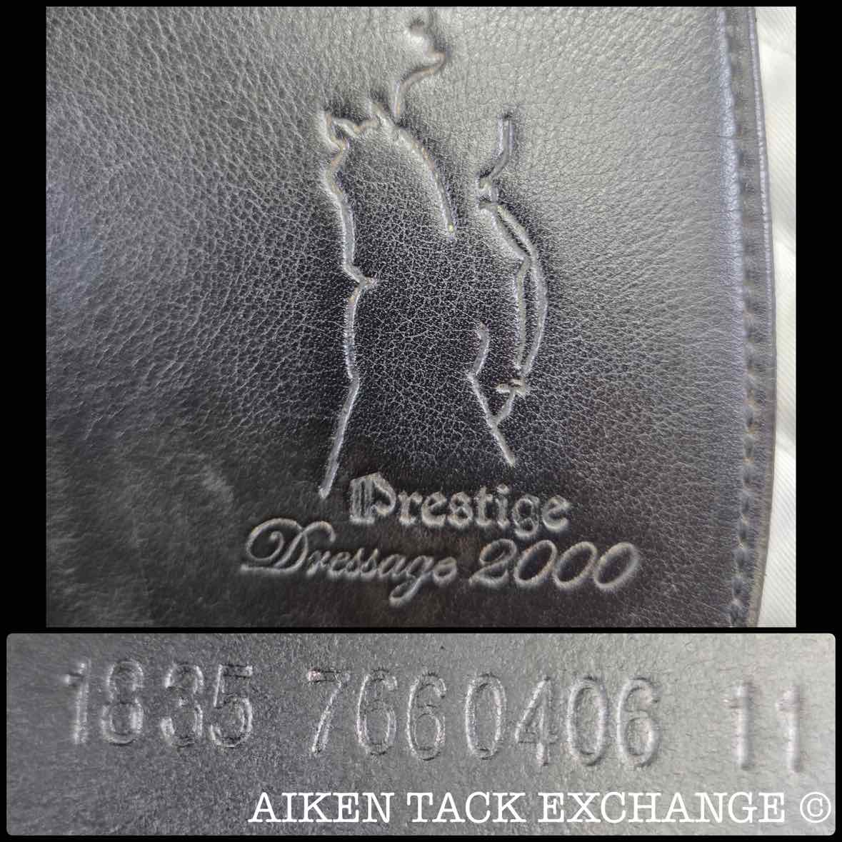 **On Trial** 2006 Prestige Dressage 2000 Saddle, 18" Seat, 35 Tree - MW, Wool Flocked Panels