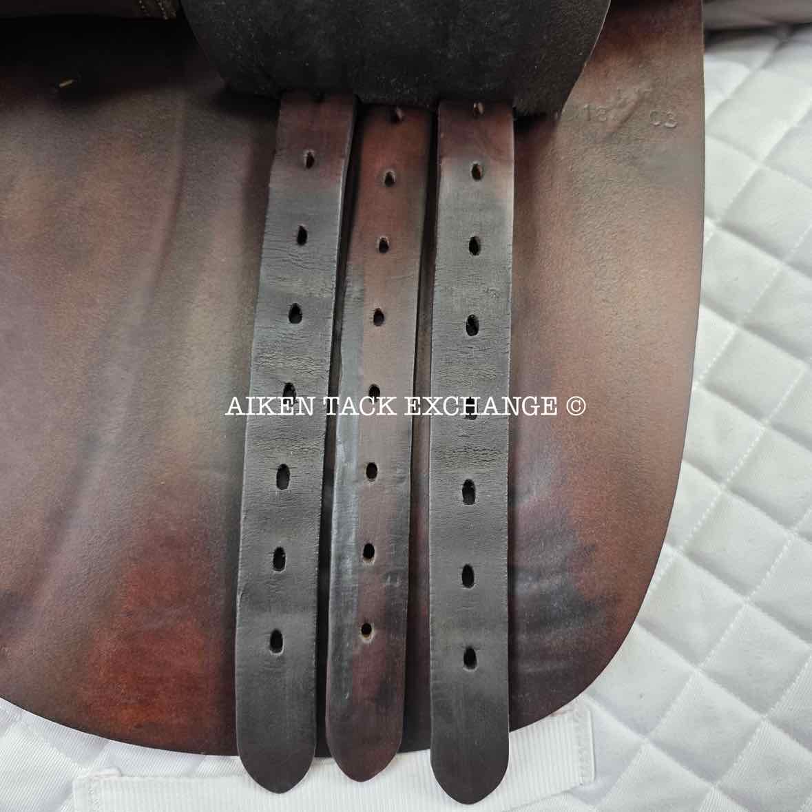 2003 Butet L-Seat (Semi Deep) Close Contact Jump Saddle, 17" Seat, 1 Flap, Medium Tree, Foam Panels