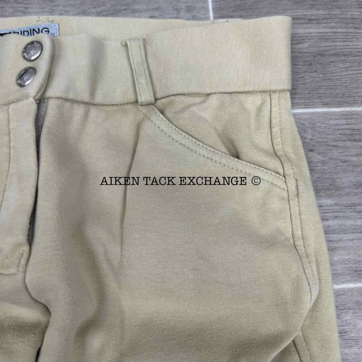 Dover Saddlery Riding Sport Silicone Grip Knee Patch Breeches, Size 14
