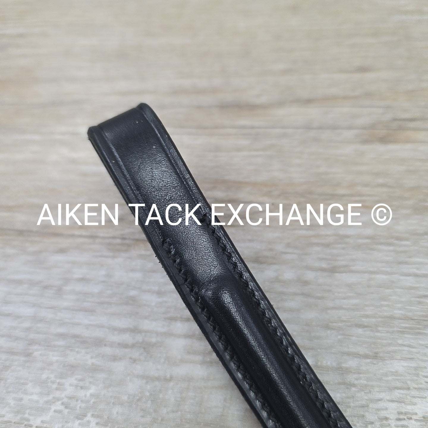 Plain Raised Browband, Black, Size Cob