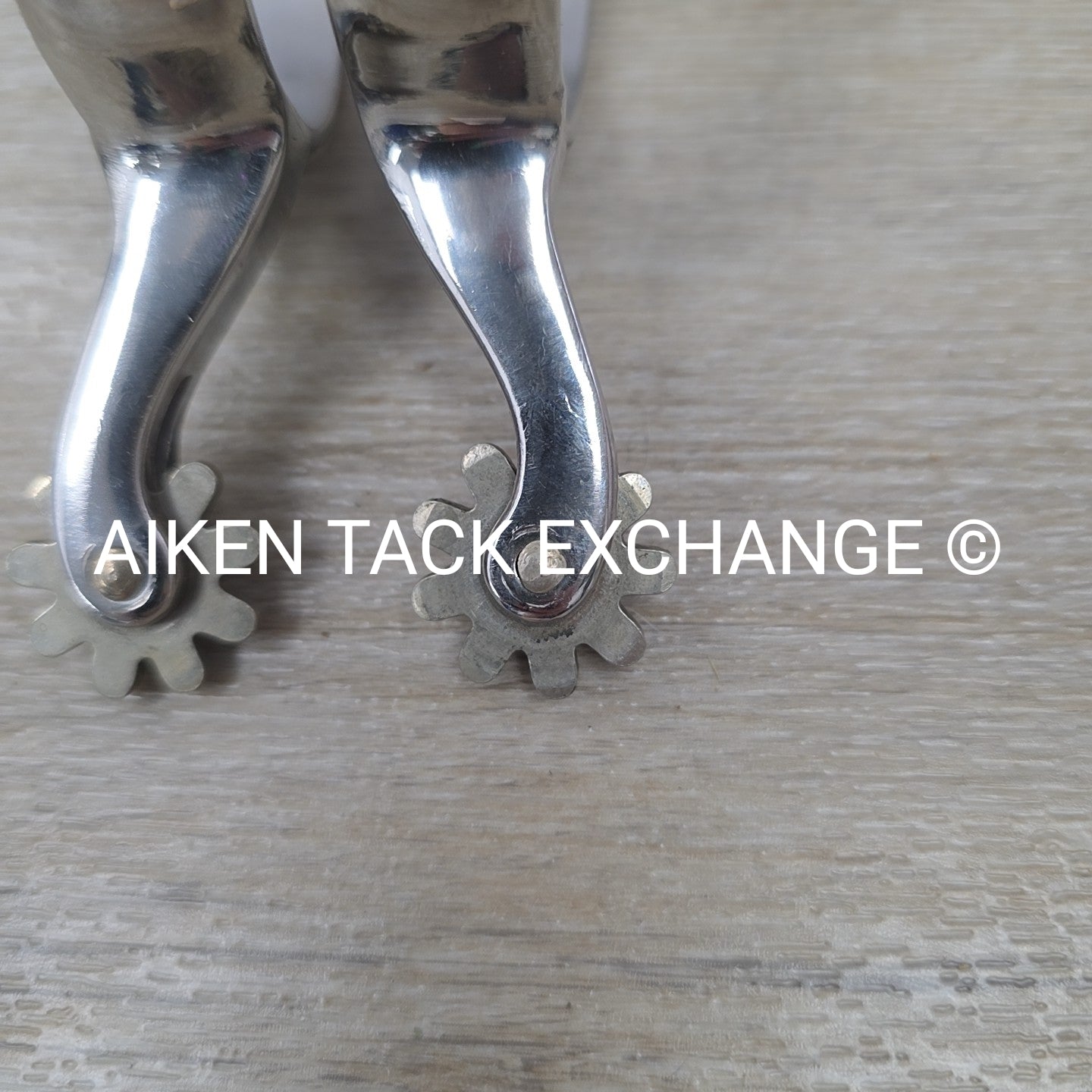 Engraved Western Rowel Spurs, No Straps