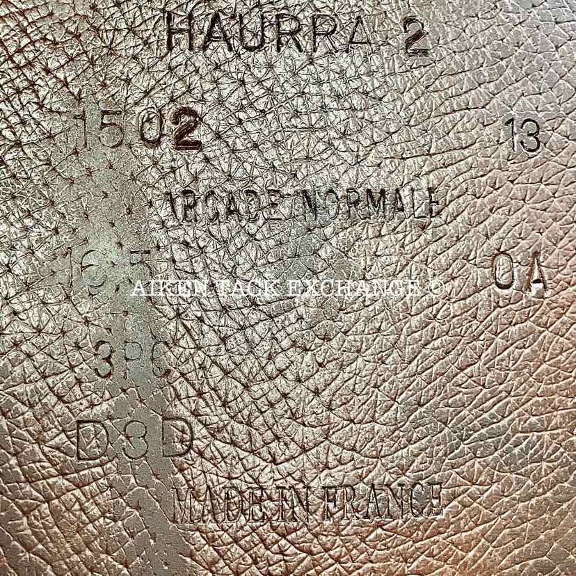 2013 Devoucoux Haurra 2 Close Contact Jump Saddle, 16.5" Seat, 0A Flap, Medium Tree, Wool Flocked Panels