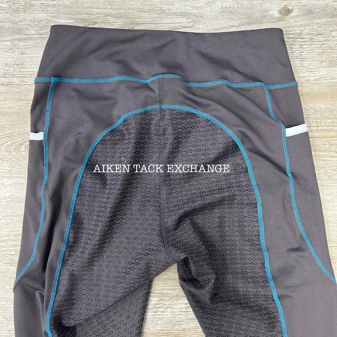 Dover Saddlery Silicone Grip Full Seat Riding Tights, Size Large