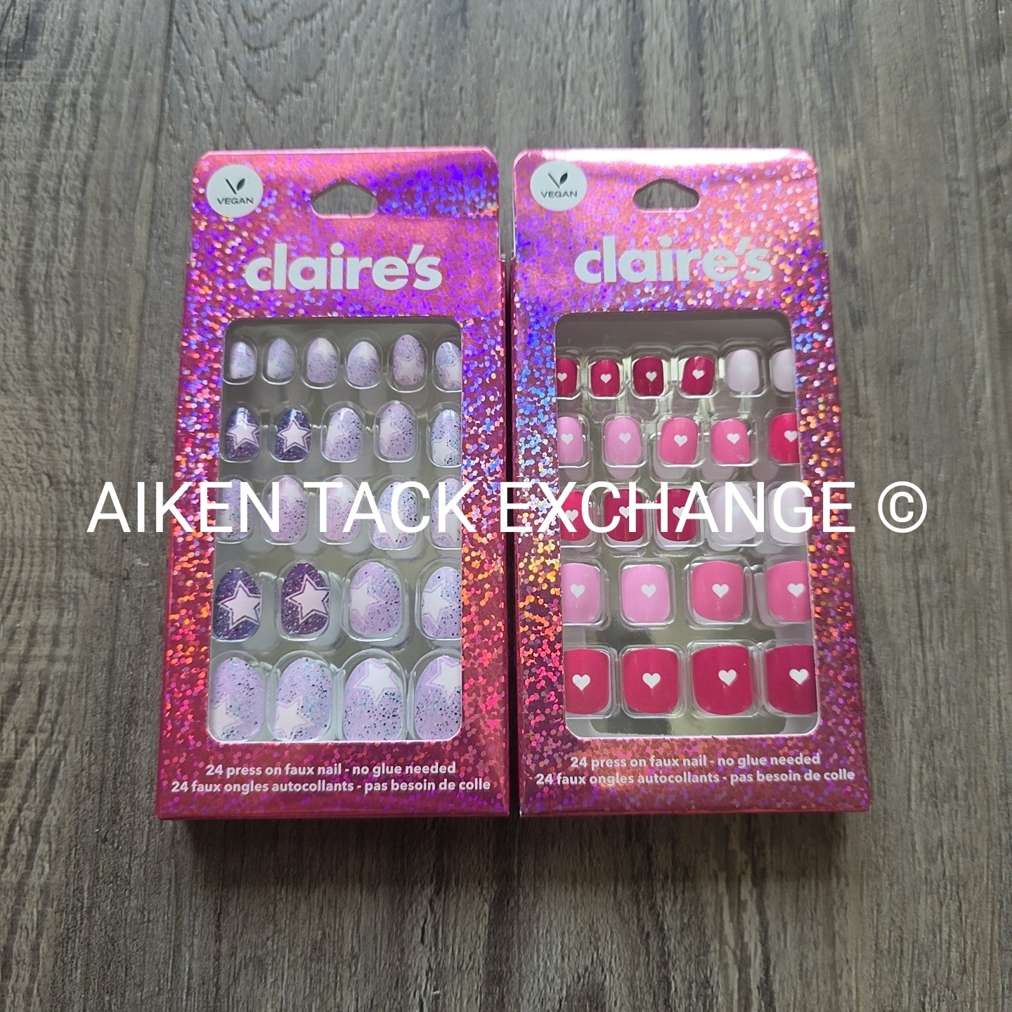 Claire's Press-On Nails (2 Sets) - 24 Count Each (48 Total)