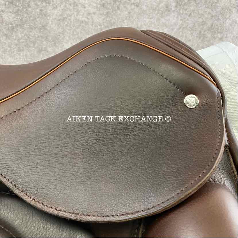 2021 Custom Saddlery Everest Monoflap Dressage Saddle, 18" Seat, Short Flap, Adjustable Tree, Wool Flocked Panels