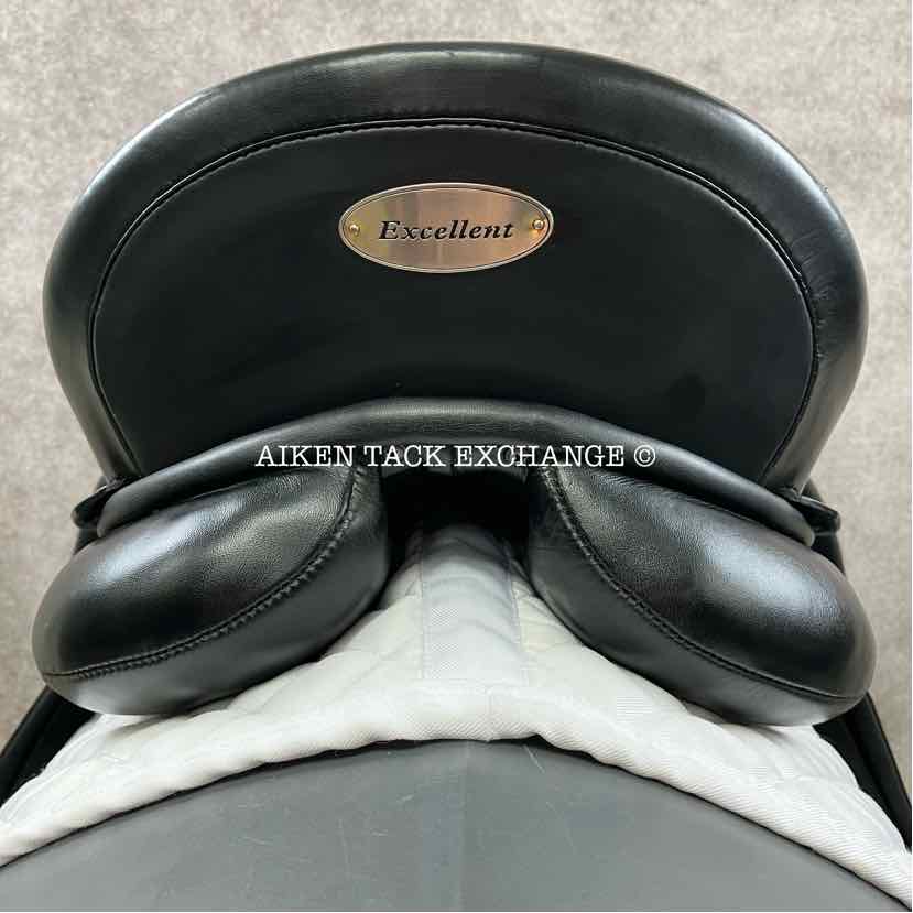 2002 Kieffer Lusitano Kur Dressage Saddle, 17" Seat, Medium Wide Tree, Wool Flocked Panels