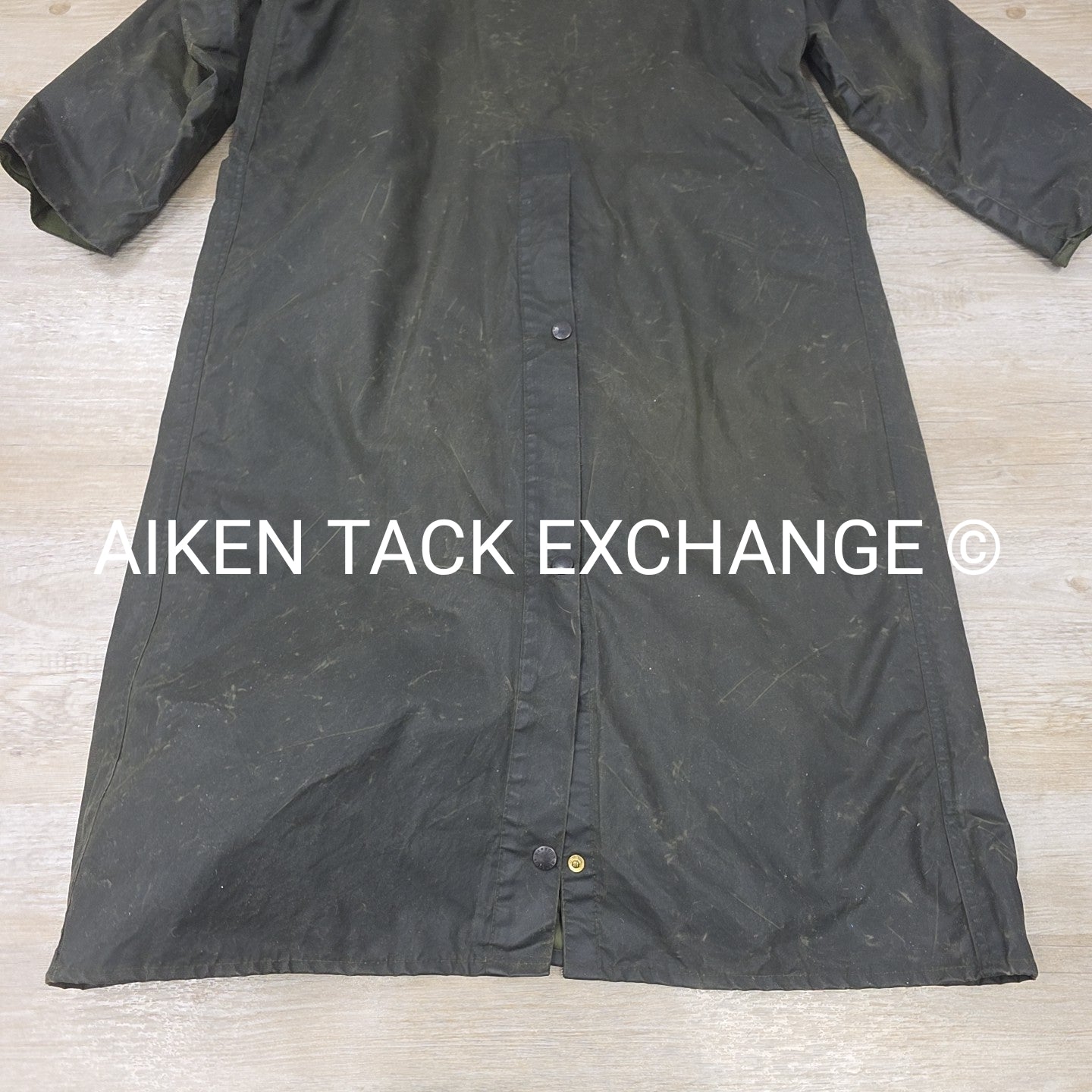 Barbour Burghley Waxed Trench Coat, Size 38