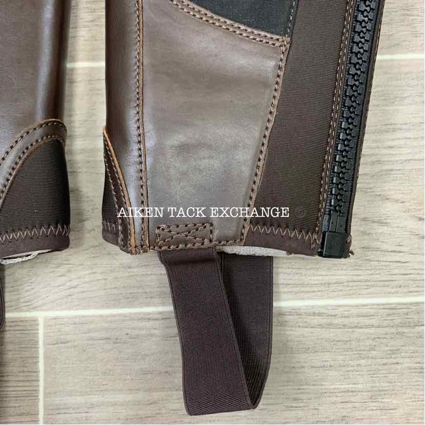 Justin Eq Half Chaps, Brown, Size Small Short