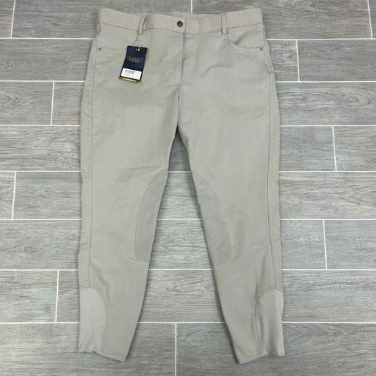 Ovation Euro Melange Knee Patch Breeches, Brand New, Size 36 R