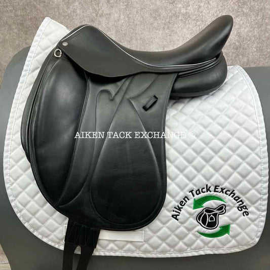 2016 Devoucoux Makila S Monoflap Dressage Saddle, 17.5" Seat, 3A Flap, Medium Wide Tree, D3D Panels, Full Buffalo Leather