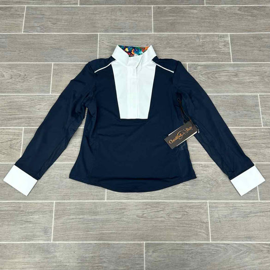 Chestnut Bay SkyCool Liberty Long Sleeve Show Shirt, Size Large