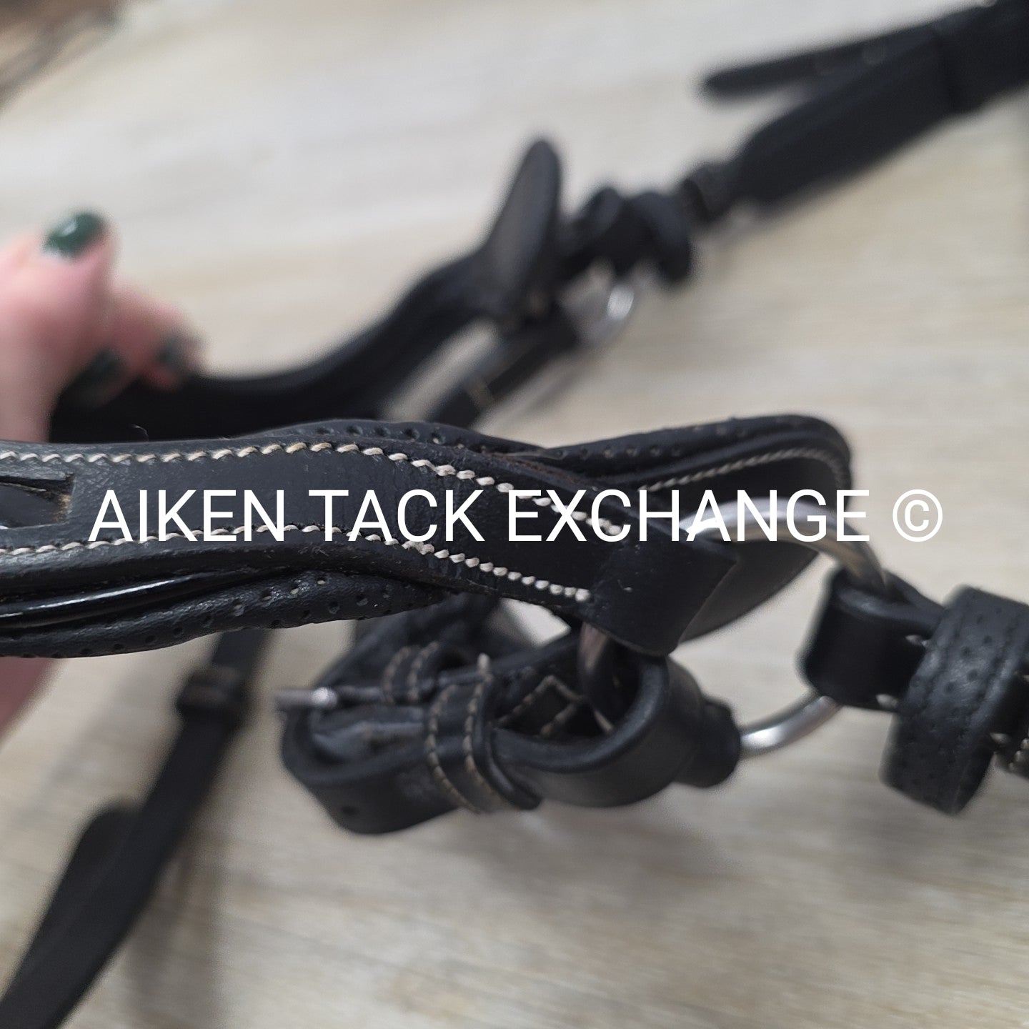 Jump'In One Manhattan Anatomic Bridle, No Reins, Black, Size Full