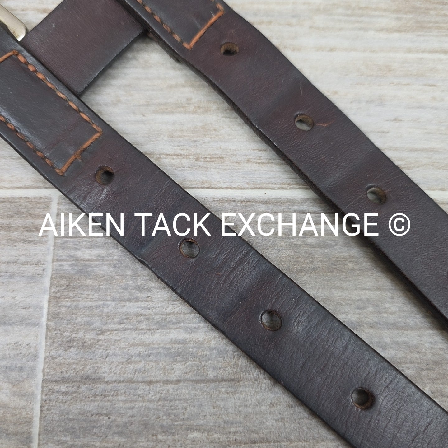 English Leather Girth Extender with Roller Buckles