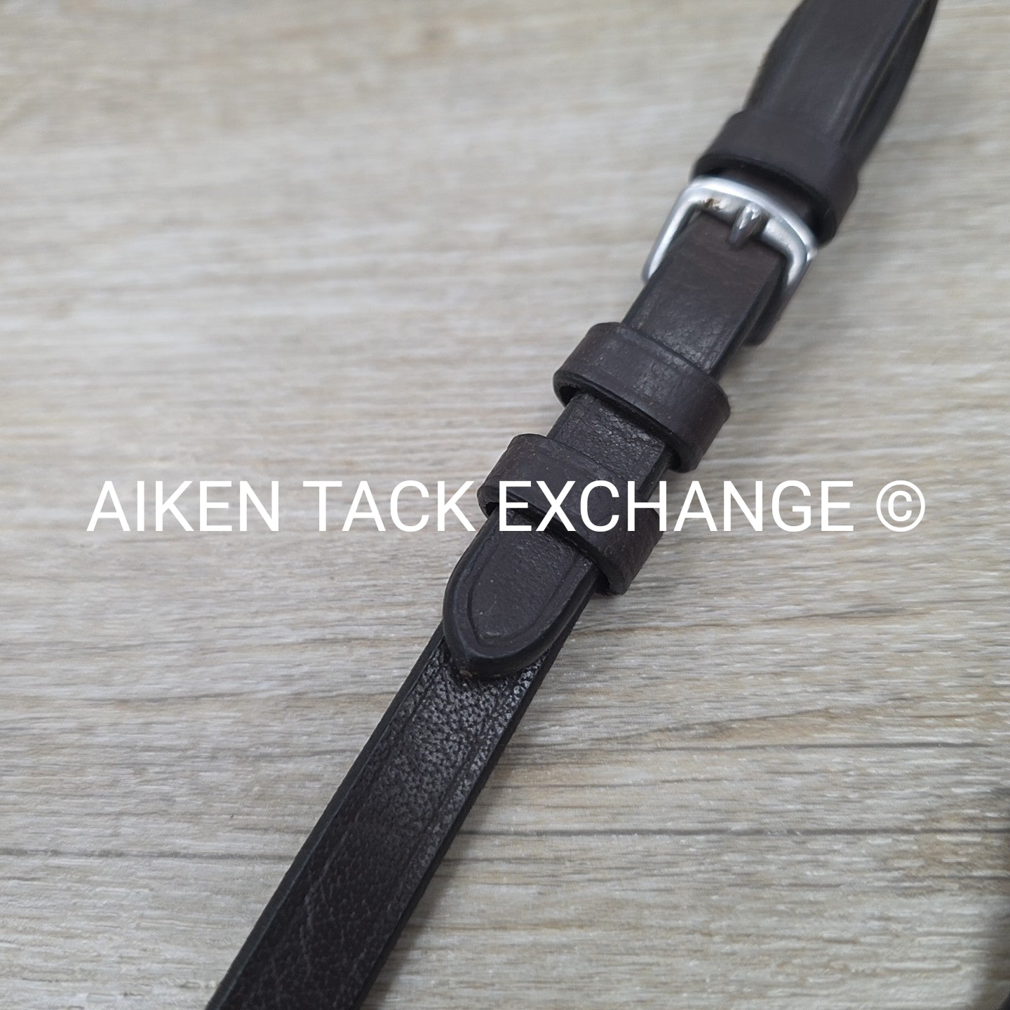 Bobby's English Tack Plain Laced Reins, Brown, 66"