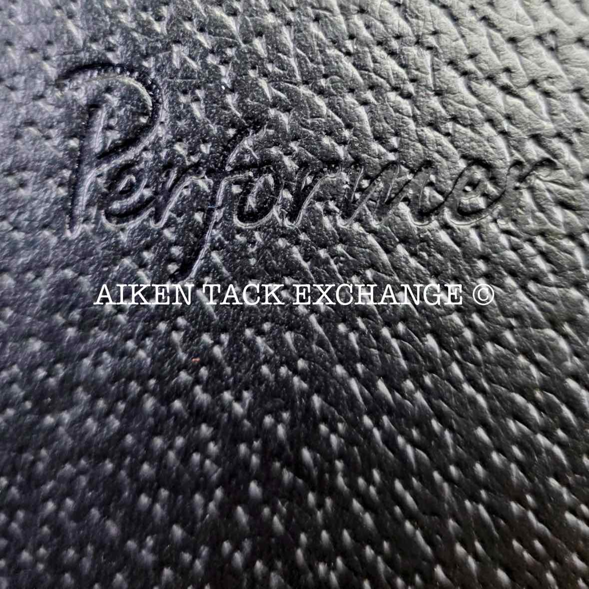 Performer Dressage Saddle, 17.5" Seat, Wide Tree, Wool Flocked Panels