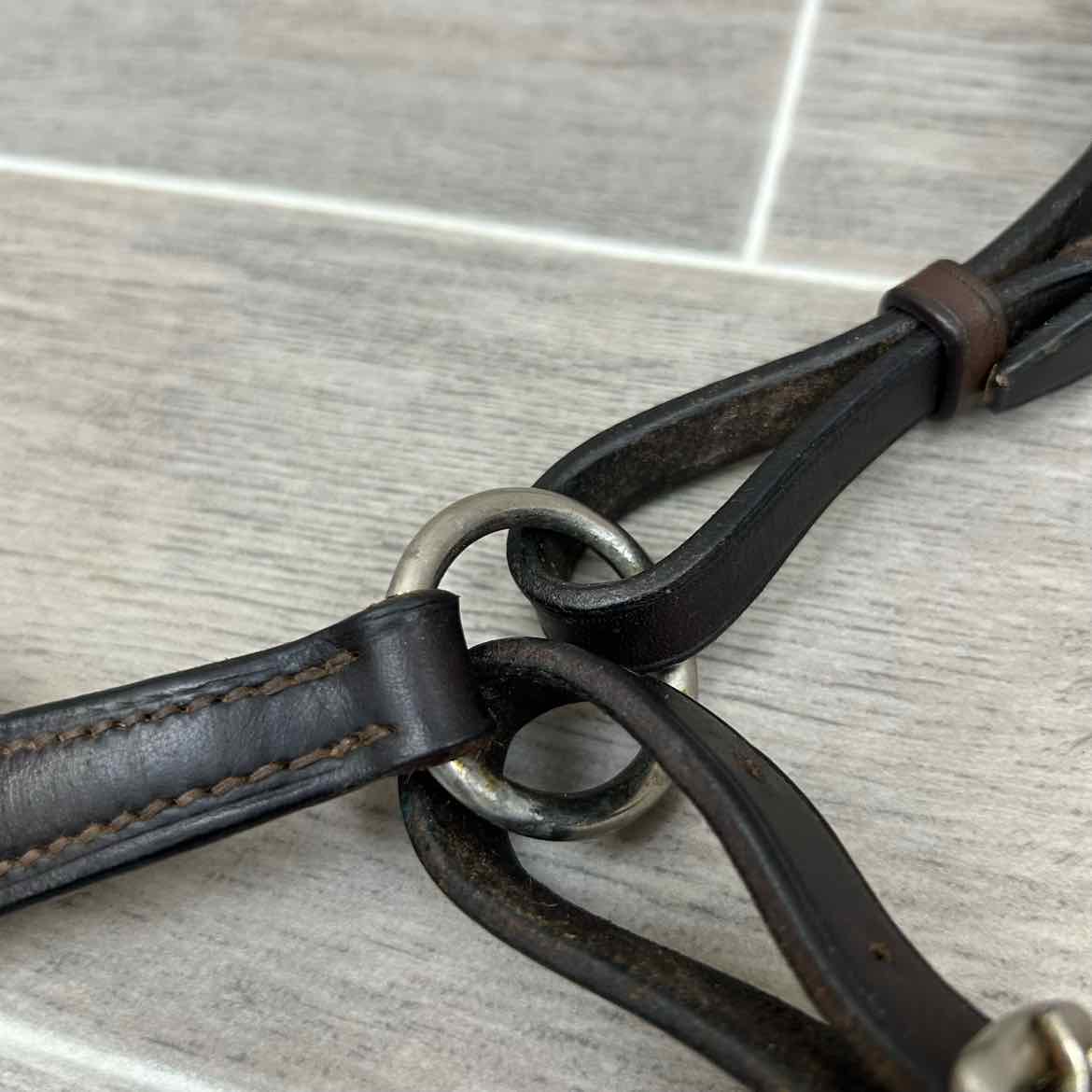 Courbette Flat Breastplate, Brown, Size Full