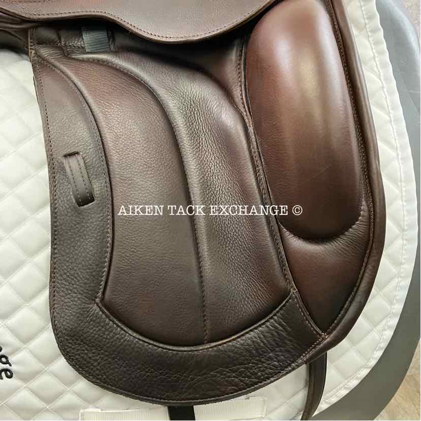 2021 Custom Saddlery Everest Monoflap Dressage Saddle, 18" Seat, Short Flap, Adjustable Tree, Wool Flocked Panels