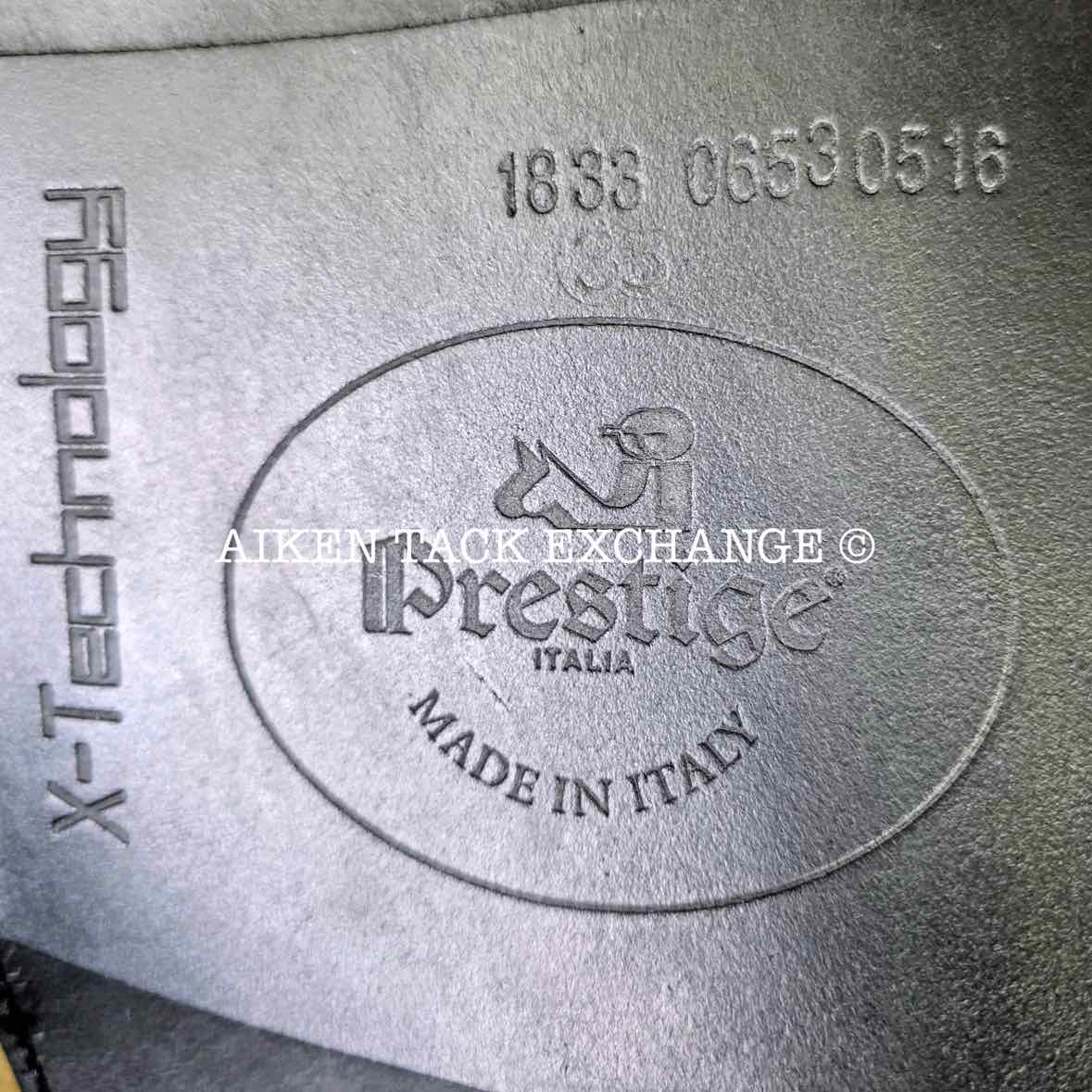 2016 Prestige X-Helen K Monoflap Dressage Saddle, 18" Seat, 35 Tree - MW/W, Wool Flocked Panels