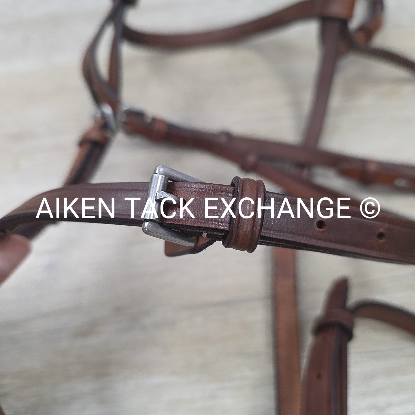 Dover Saddlery Circuit Plain Raised Figure 8 Bridle, No Reins, Size Full