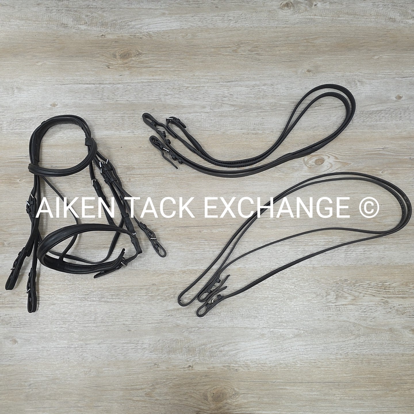 BARGAIN BUNDLE: Kieffer Weymouth Double Bridle with KL Select Rubber Reins & Stu