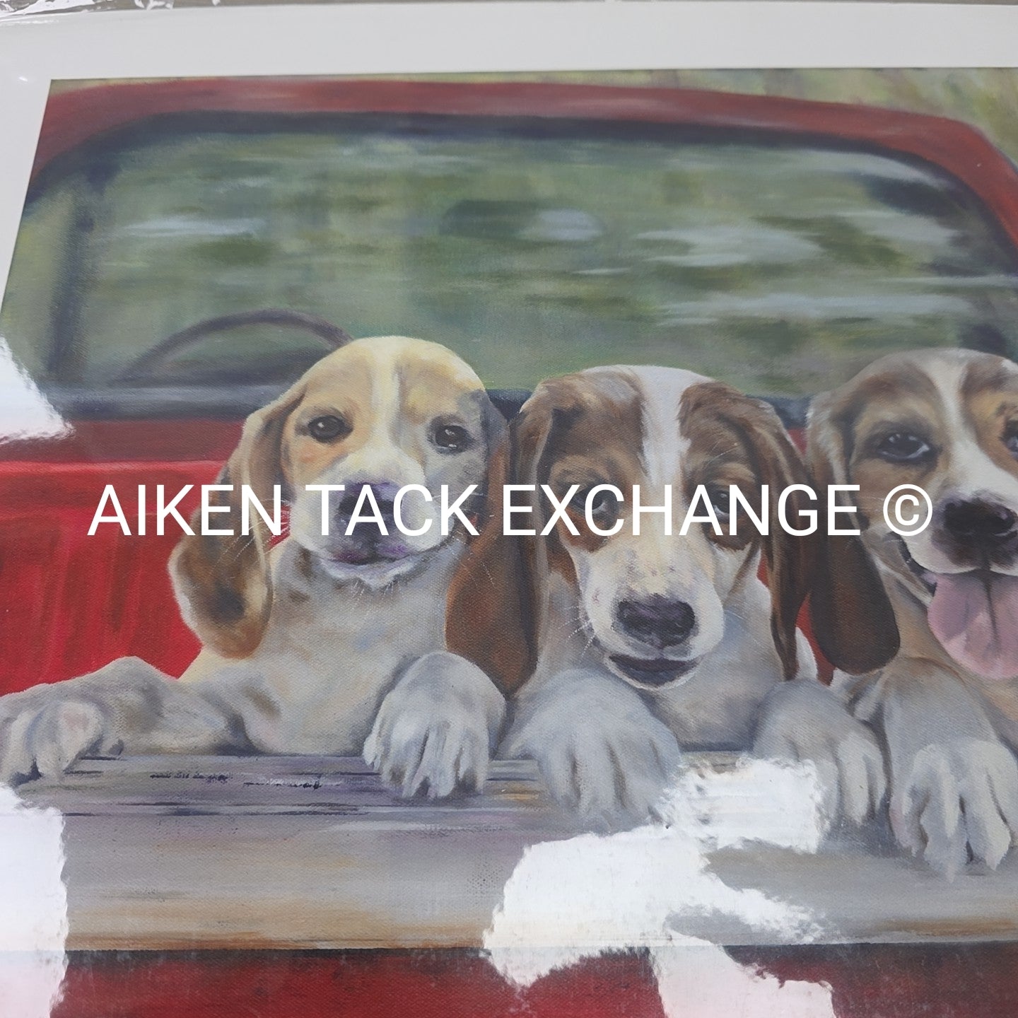 "Puppy Love" Print by Joy Abbott, 22" x 12"