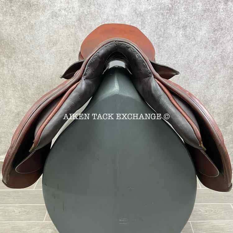 **SOLD** Stubben Edelweiss NT Deluxe Close Contact Jump Saddle, 17" Seat, 29 cm Tree - M/MW, Wool Flocked Panels