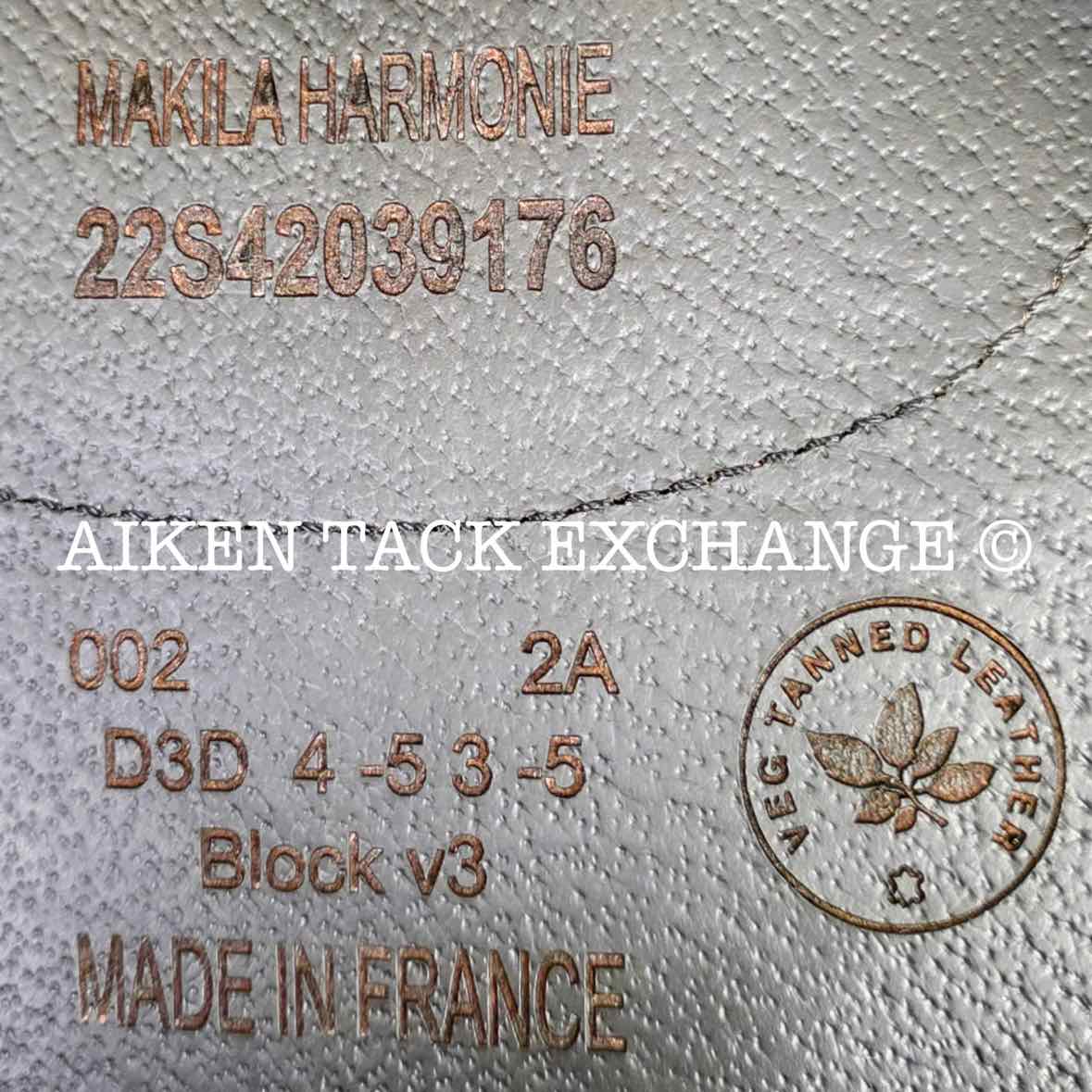 2022 Devoucoux Makila Harmonie Monoflap Dressage Saddle, 17.5" Seat - 002, 2A Flap, Dynamick Tree - Medium, D3D Panels, Full Buffalo Leather