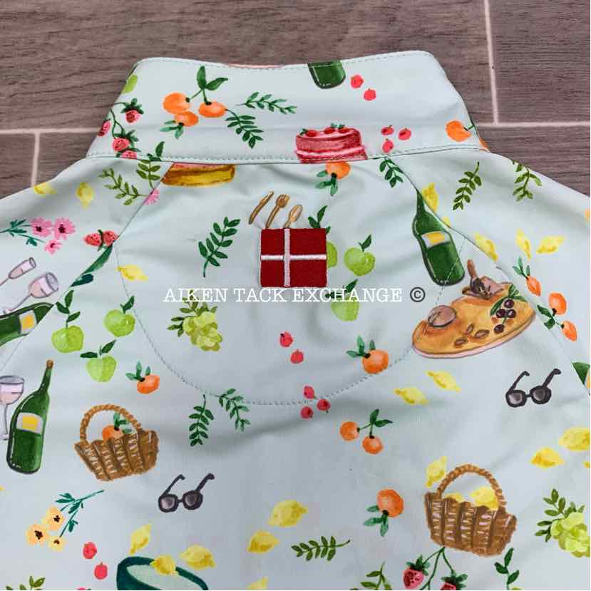 Kastel Denmark Long Sleeve Sun Shirt, Mint Picnic, Size XSmall, Brand New