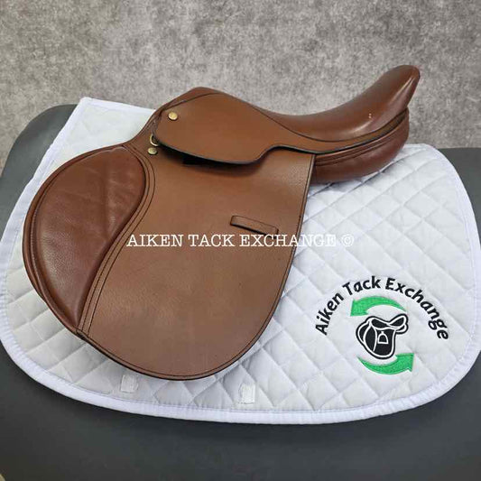 Lancer's Children's Close Contact Jump Saddle, 15" Seat, Wide Tree, Foam Panels