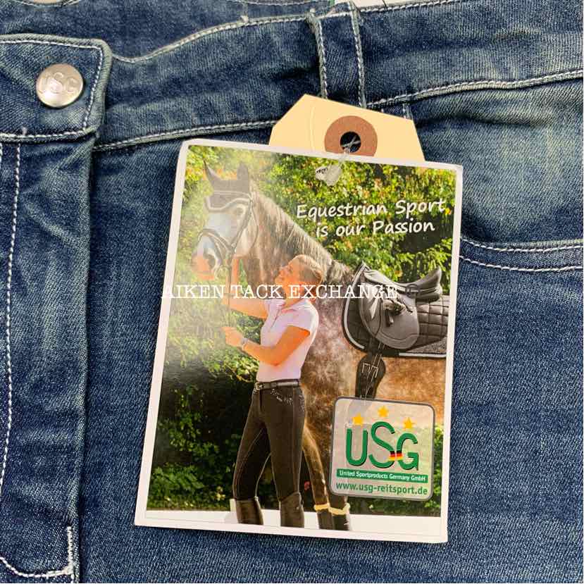 KL Select USG Marina Silicone Full Seat Breeches, Size 26
