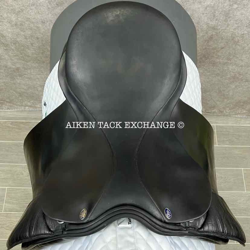 2011 Frank Baines Balance Zenith Dressage Saddle, 18" Seat, XX-Wide Hoop Tree, Wool Flocked Panels