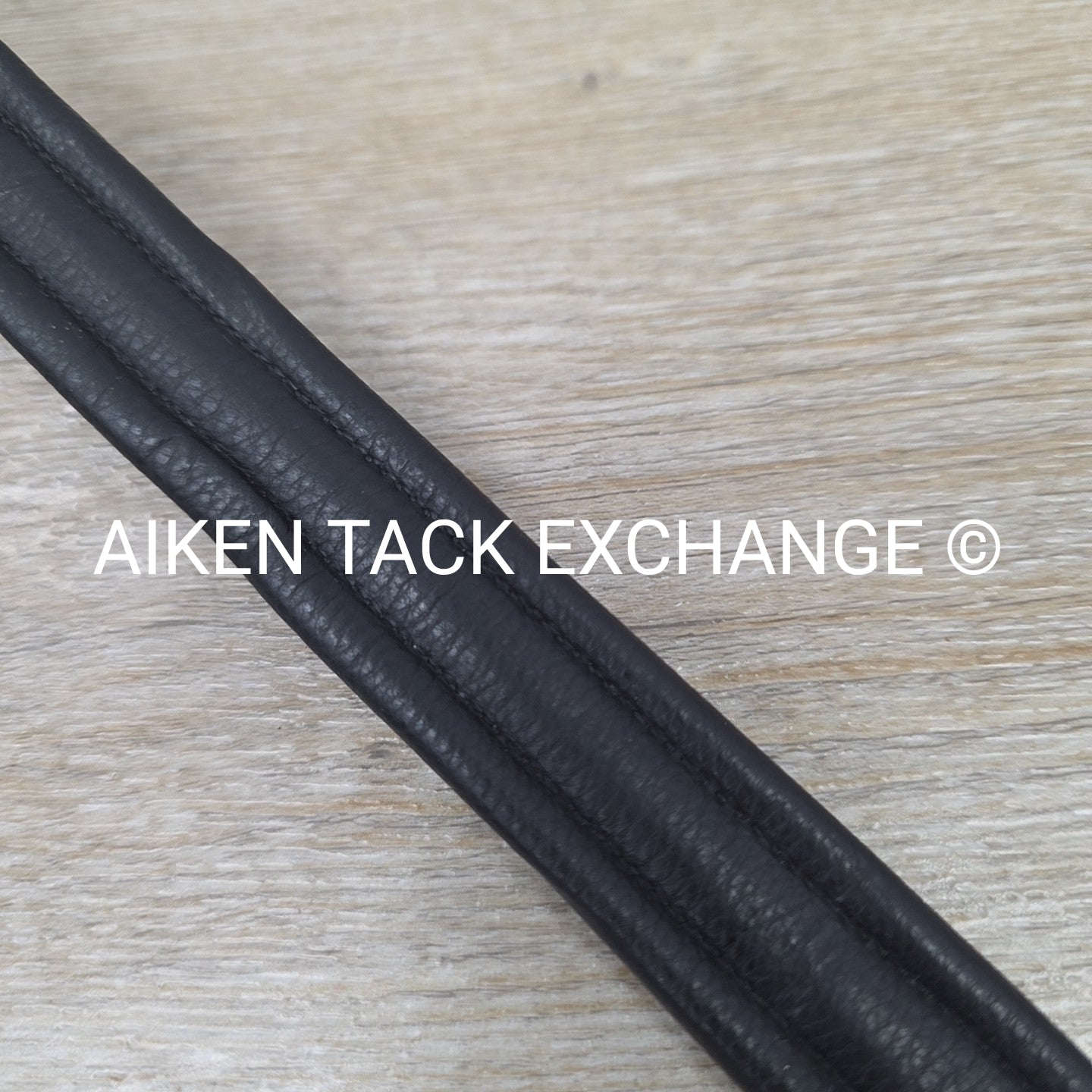 Padded Plain Raised Browband, Black, 14"
