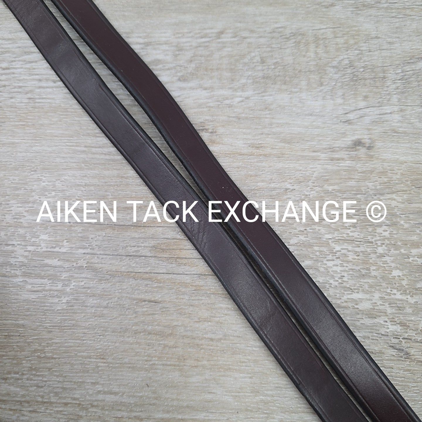 KL Select Flat Laced Reins, Brown, 58"