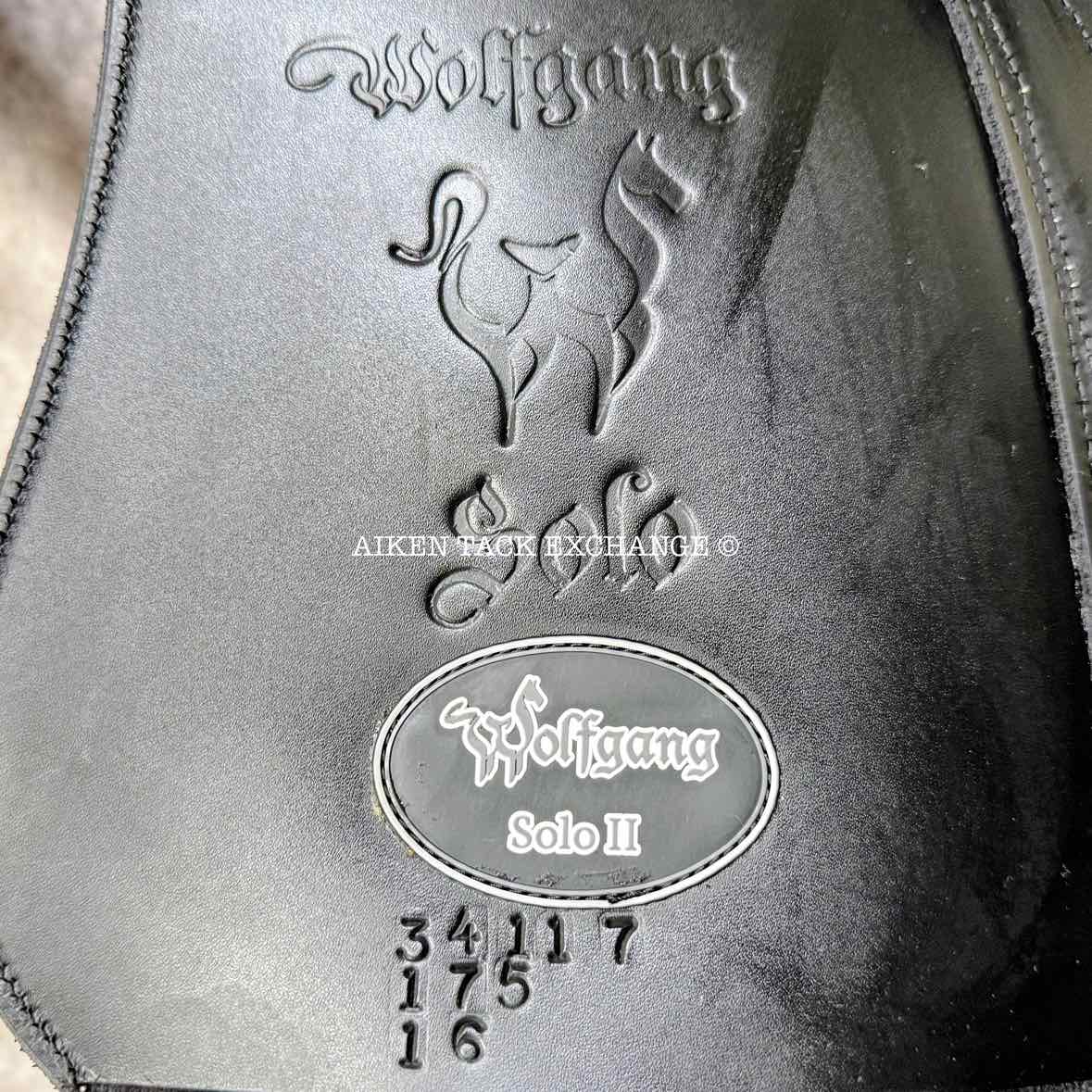 2023 Custom Saddlery Wolfgang Solo MKII Monoflap Dressage Saddle, 17.5" Seat, Adjustable Tree, Wool Flocked Panels