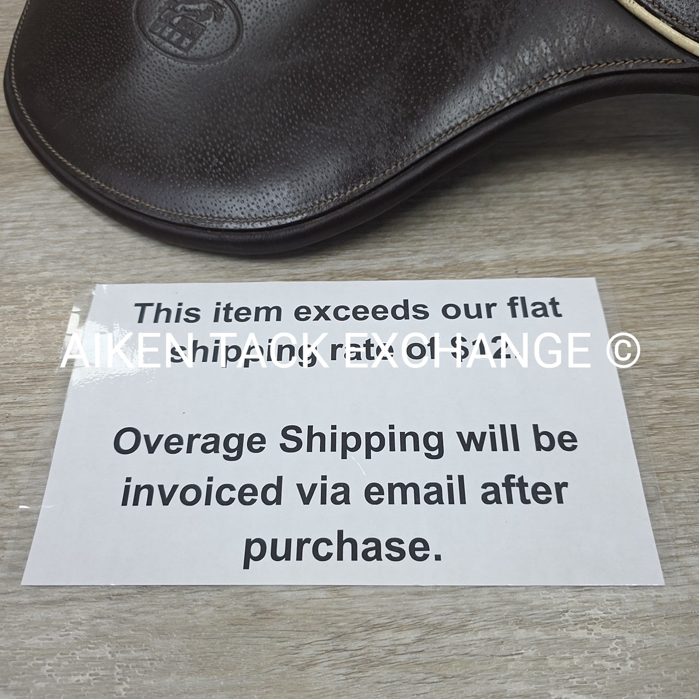 Herve Godignon Short Belly Guard Stud Guard Girth, Brown, 28"
