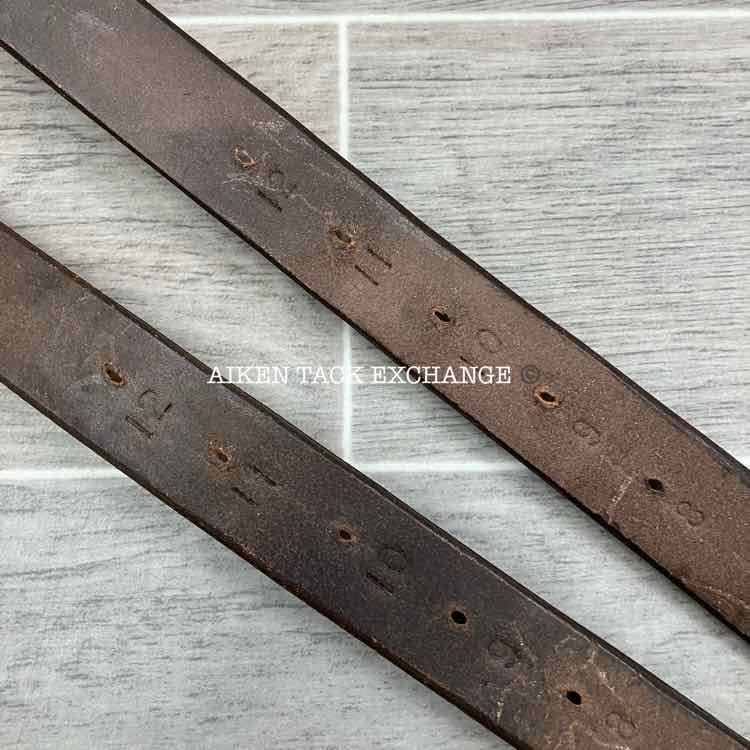 English Stirrup Leathers, Brown, 58"