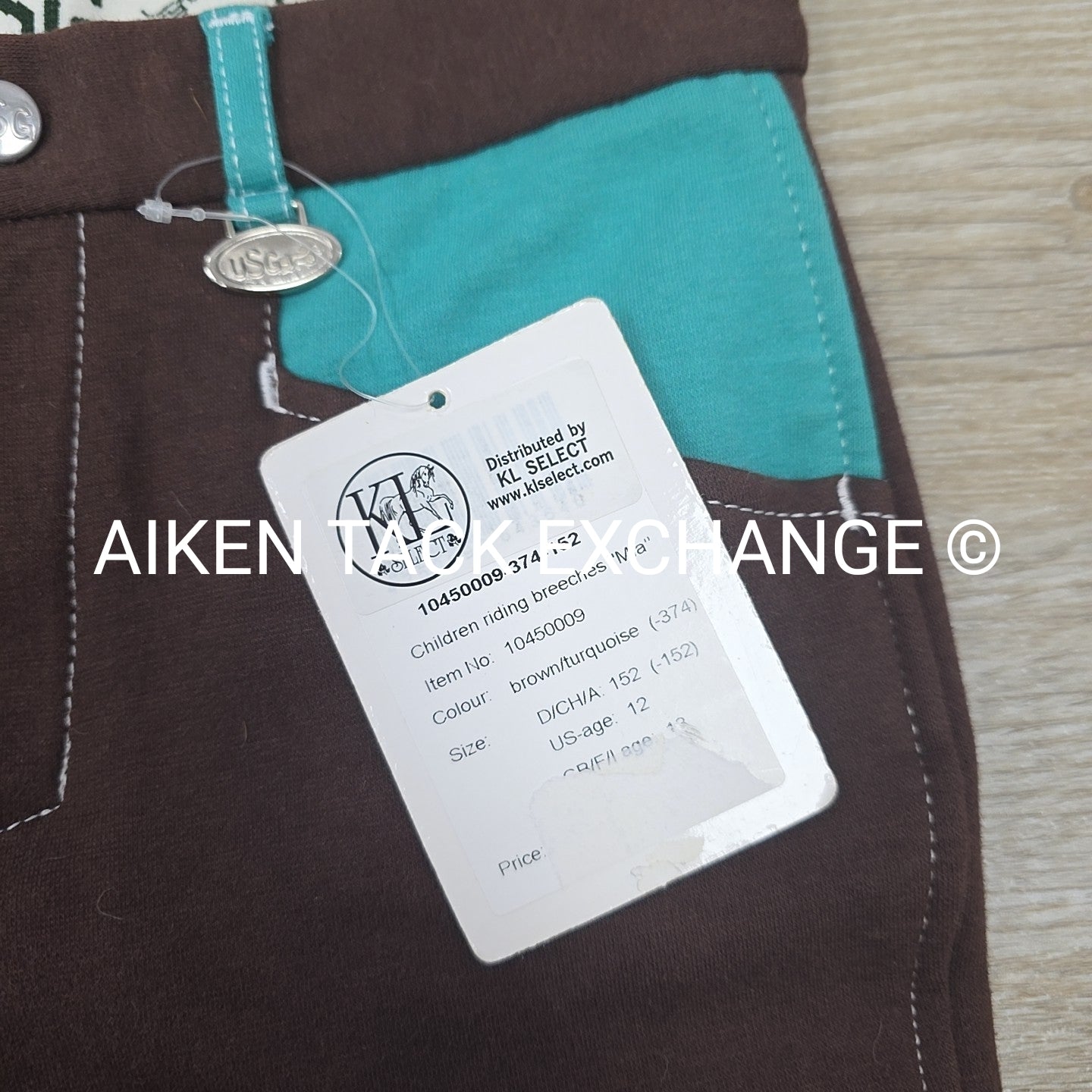 KL Select USG Mia Knee Patch Breeches, Child's 12