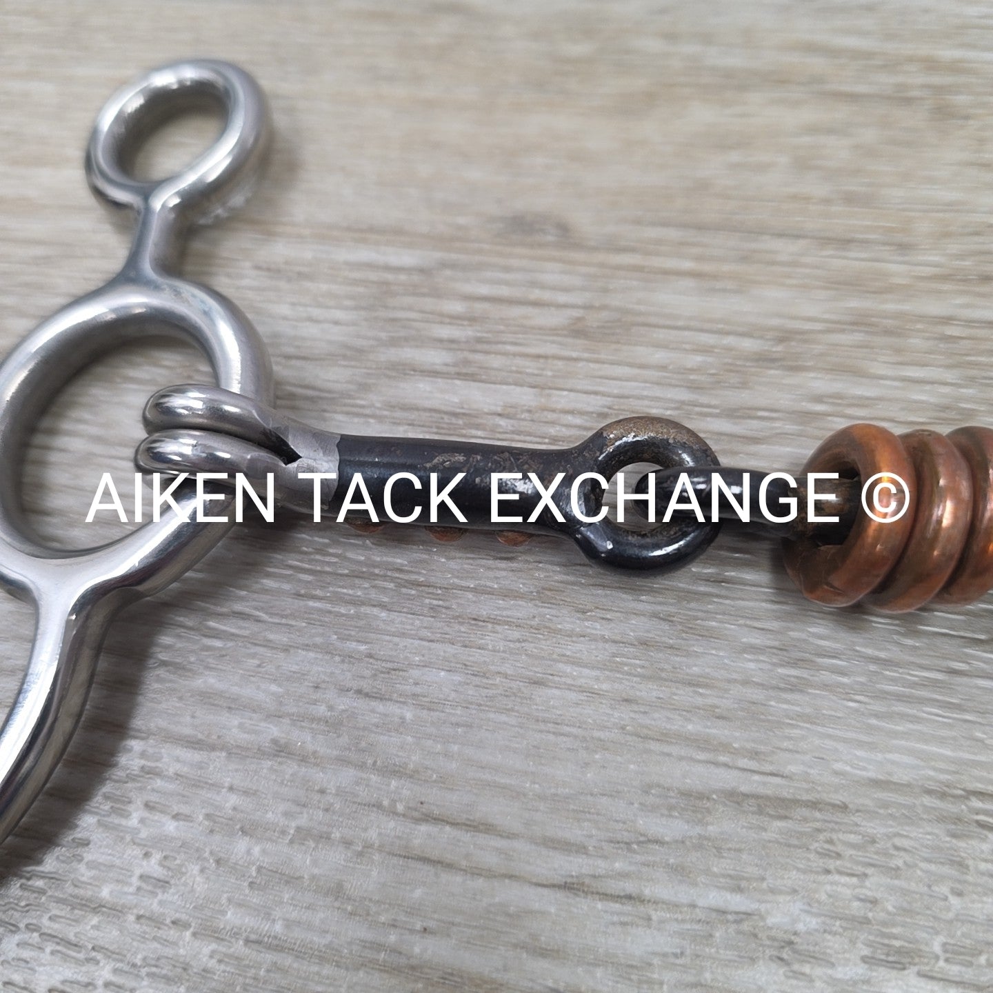 Sweet Iron Dogbone with Copper Rings Jr Cow Horse Bit 4.75"