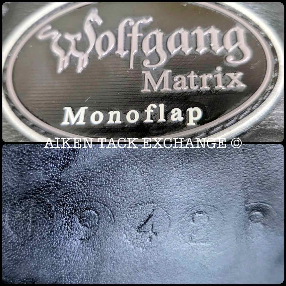 2018 Custom Saddlery Wolfgang Matrix Monoflap Dressage Saddle, 18" Seat, Adjustable Tree, Wool Flocked Panels