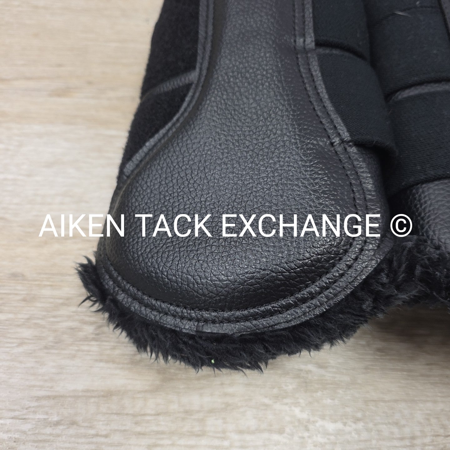 LeMieux Fleece Lined Brushing Boots, Black, Size Large