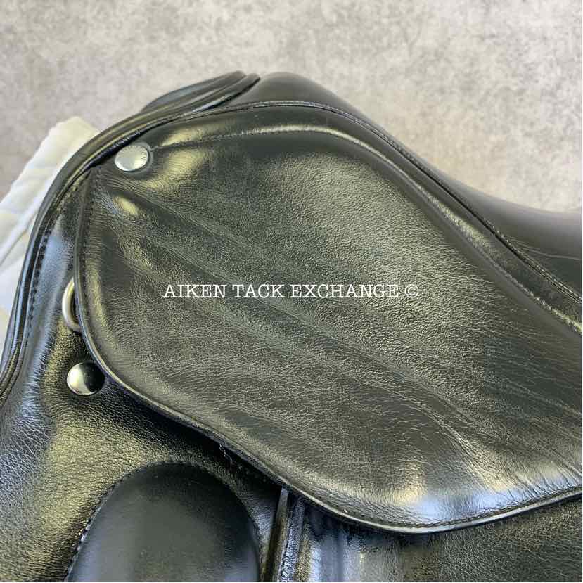 Equation Saddlery Dressage Saddle, 18" Seat, Short Flap, Wide Tree, Wool Flocked Panels