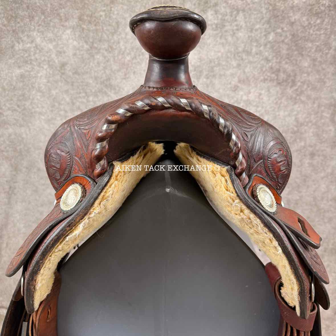Tex Tan Hereford Western Saddle, 16" Seat, Regular Tree - Semi QH Bars