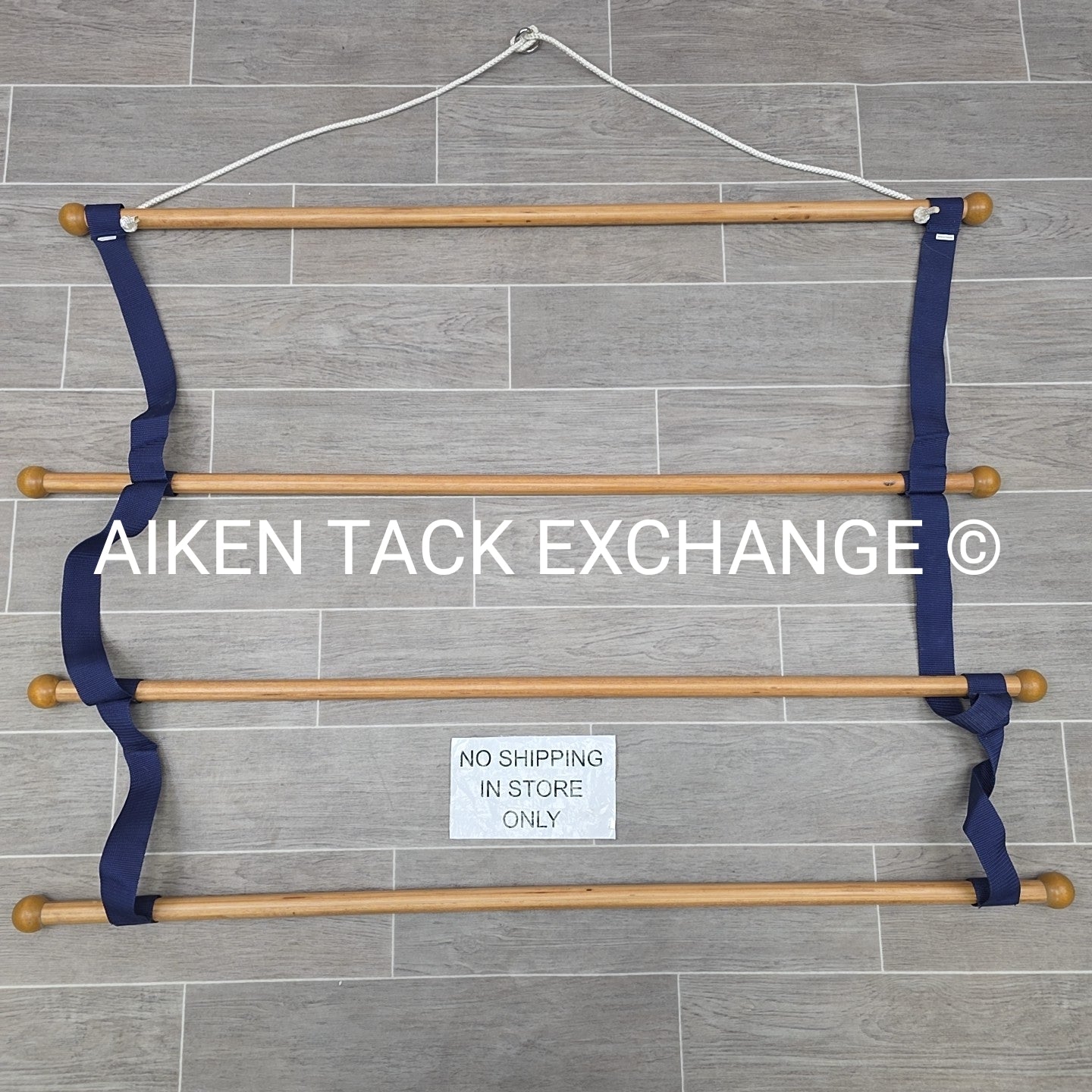 Hanging Wood Blanket Rack