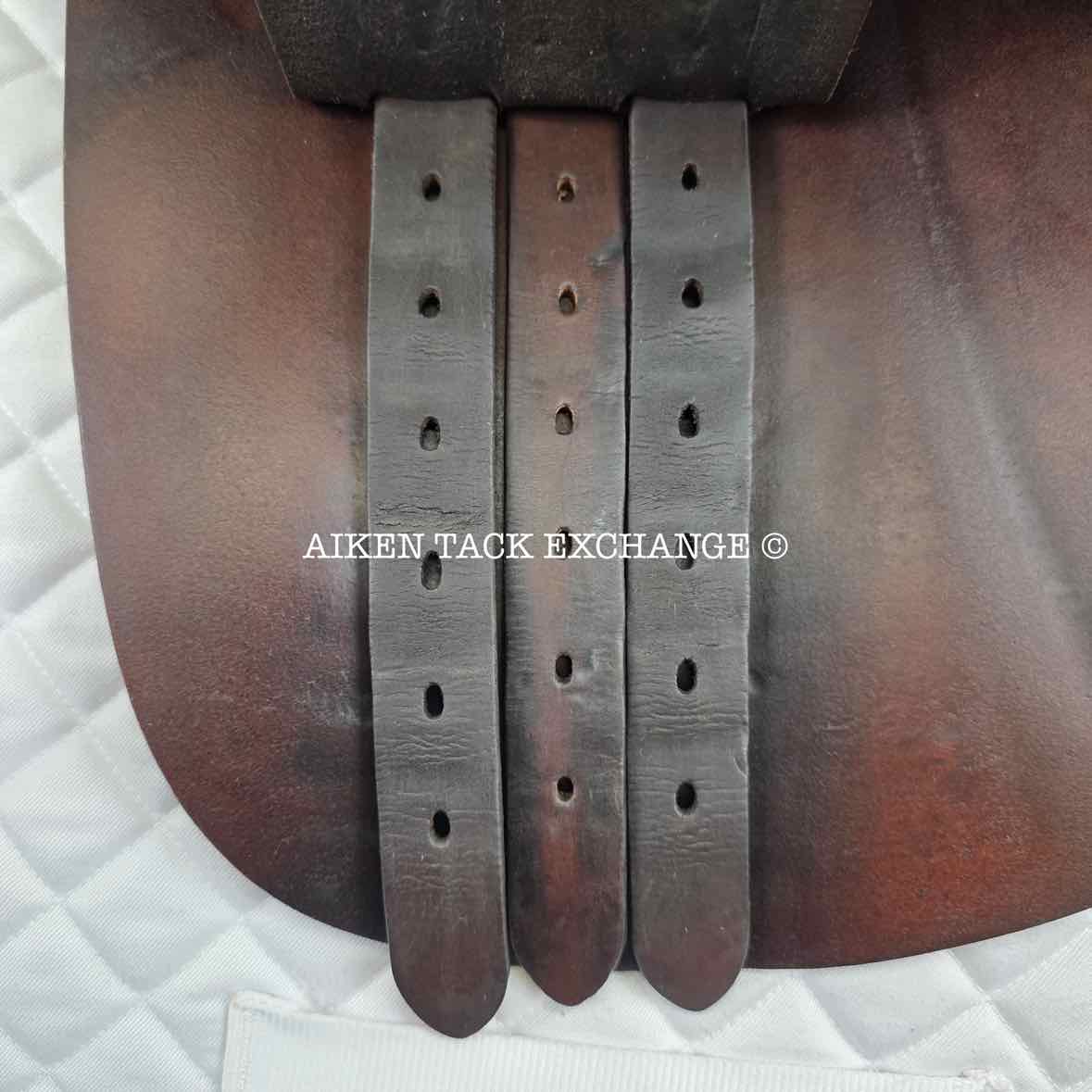 2003 Butet L-Seat (Semi Deep) Close Contact Jump Saddle, 17" Seat, 1 Flap, Medium Tree, Foam Panels