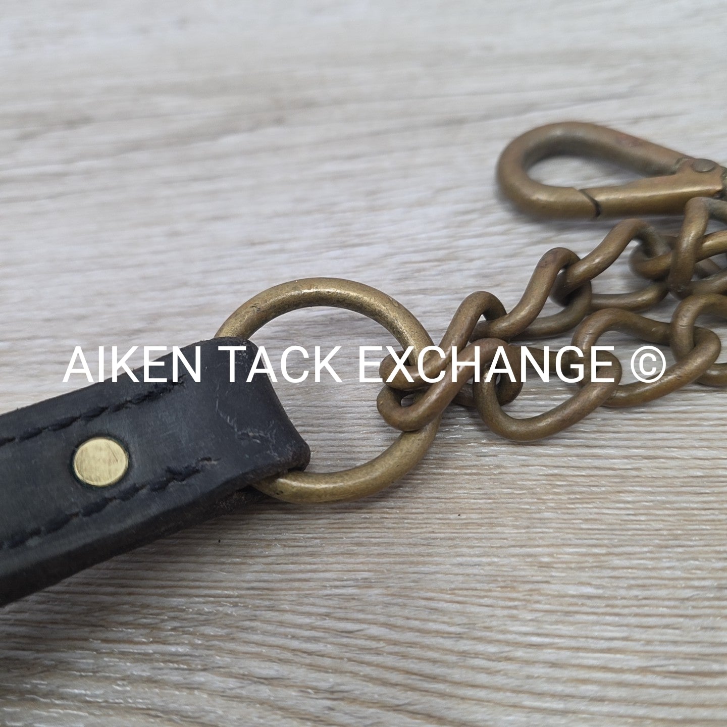 Nunn Finer Newmarket Leather Lead Shank, Black