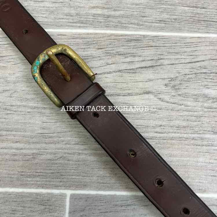 Ovation Elastic Flat Breastplate, Brown, Size Full