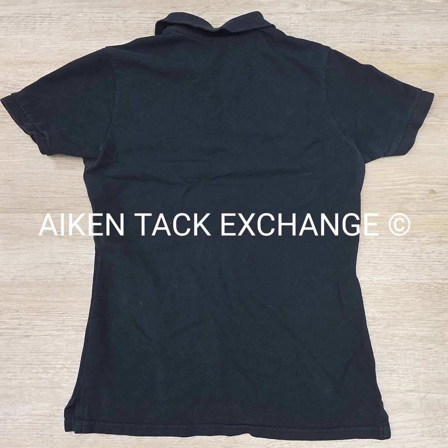 Short Sleeve Collared Polo Shirt with ATE Logo, Women's Size Medium