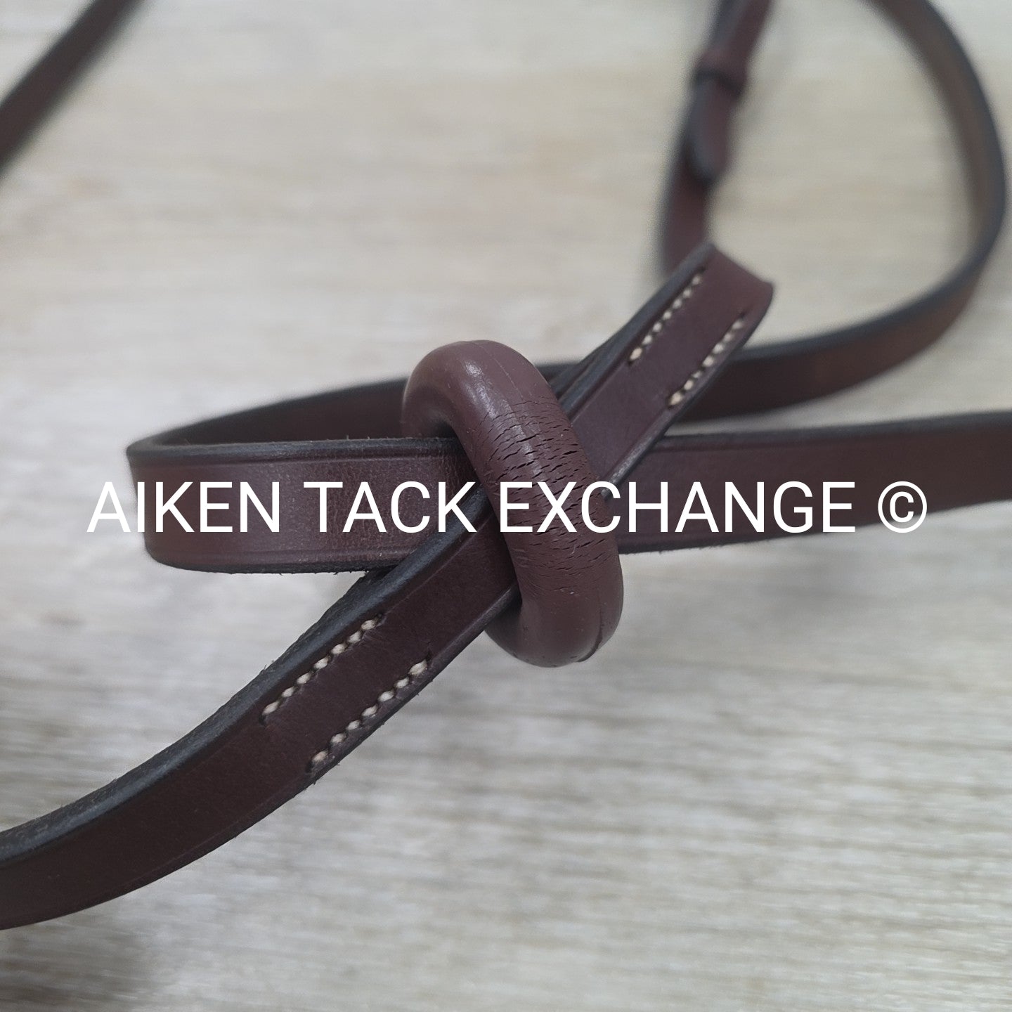 Plain Flat Standing Martingale, Brown, Size Full